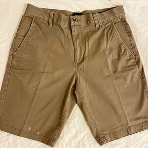 RVCA Men's Khaki Flat Front Shorts